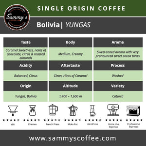 Bolivia Yungas | Andes Mountain - Sammy's Coffee 