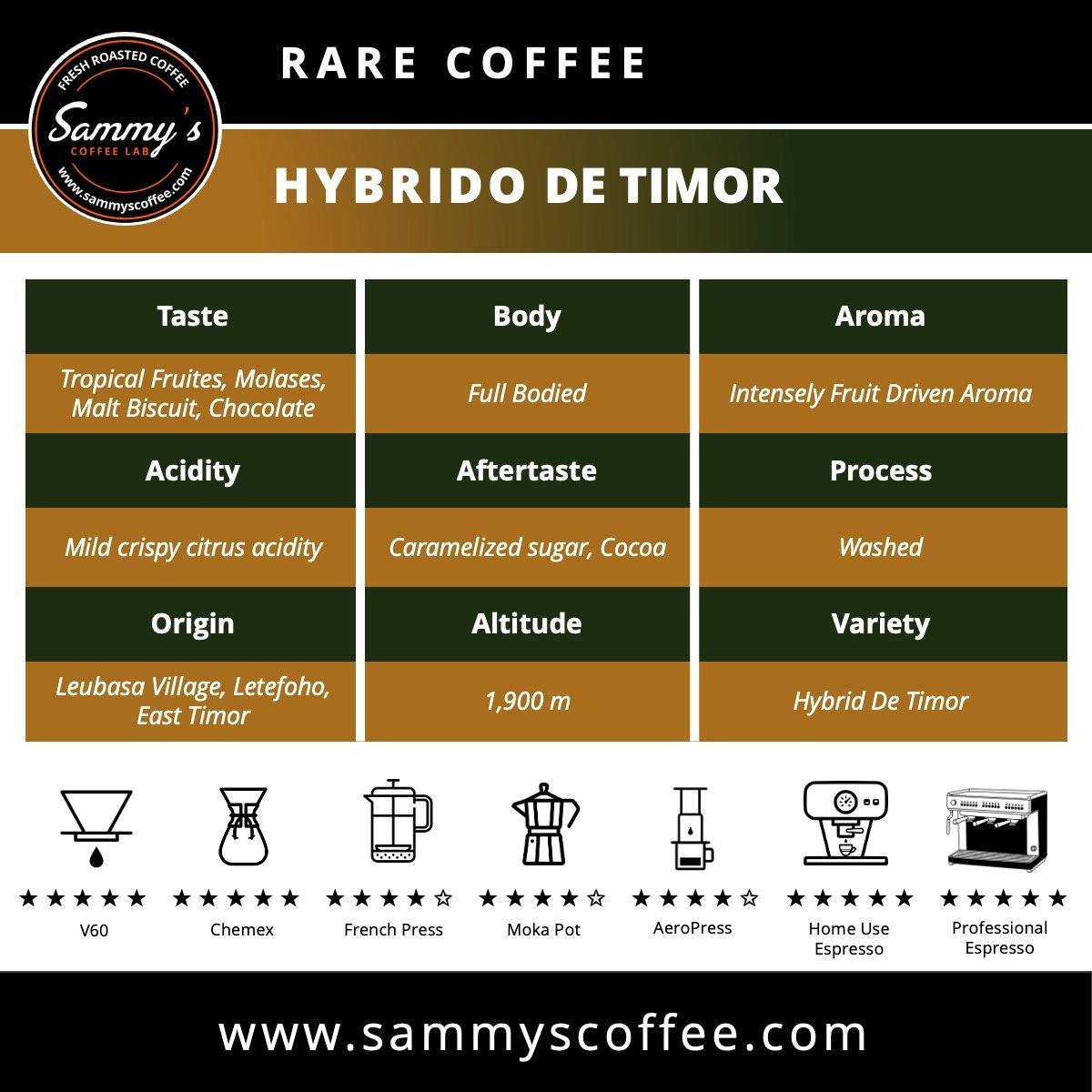 HYBRIDO DE TIMOR - Sammy's Coffee 
