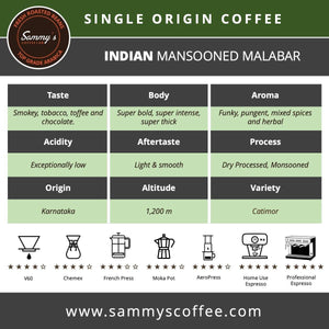 INDIAN MANSOONED MALABAR - Sammy's Coffee 