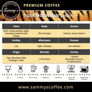 Tiger Mountain Extra Bold Nuggets | India - Sammy's Coffee 
